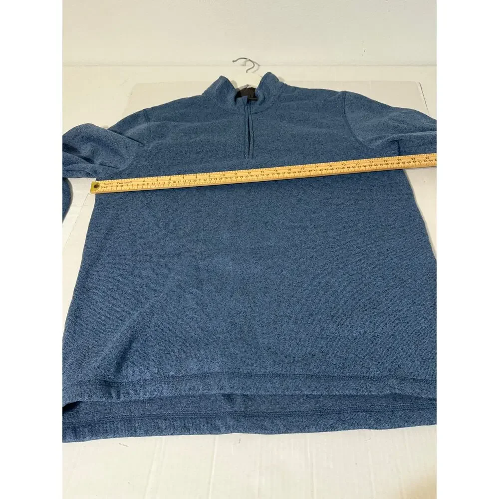 Wrangler Men's 1/4 Zip Sweater Size L Blue‎